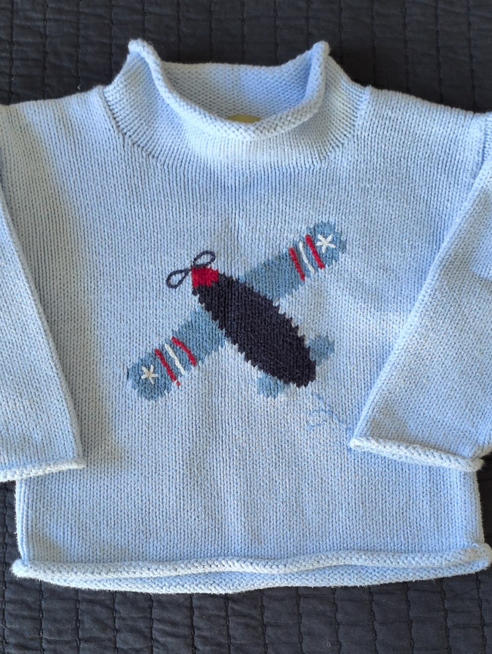 Claver Airplane Roll Neck Sweater Sz. 4T